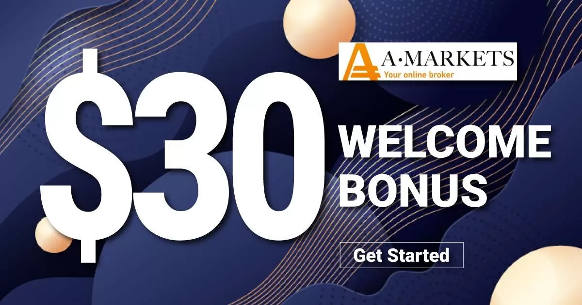 AMarkets 30 USD FREE No Deposit Welcome Bonus 2021